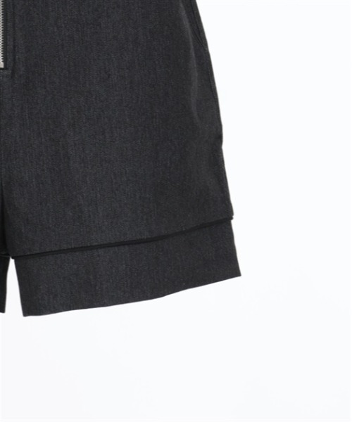 axes femme POETIQUE(アクシーズファムポエティック)の「ベルトデザインショートパンツ(デニムパンツ・レディース・キナリ/ブラック/インディゴブルー・MEDIUM)」の17枚目の写真