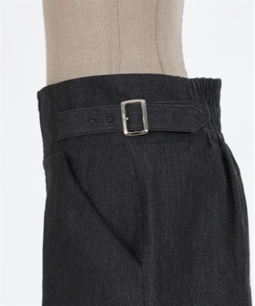 axes femme POETIQUE(アクシーズファムポエティック)の「ベルトデザインショートパンツ(デニムパンツ・レディース・キナリ/ブラック/インディゴブルー・MEDIUM)」の20枚目の写真