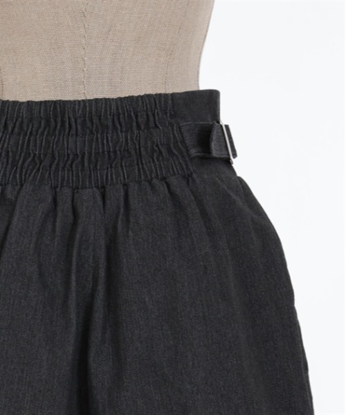 axes femme POETIQUE(アクシーズファムポエティック)の「ベルトデザインショートパンツ(デニムパンツ・レディース・キナリ/ブラック/インディゴブルー・MEDIUM)」の21枚目の写真