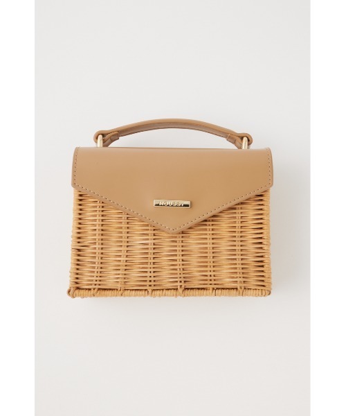 MOUSSY（マウジー）の「SQUARE BASKET バッグ（かごバッグ
