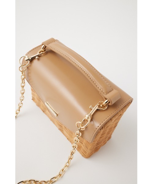 MOUSSY（マウジー）の「SQUARE BASKET バッグ（かごバッグ・レディース・ブラック/ベージュ・FREE）」の8枚目の写真