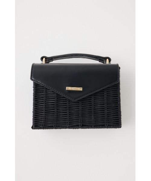 MOUSSY（マウジー）の「SQUARE BASKET バッグ（かごバッグ・レディース・ブラック/ベージュ・FREE）」の12枚目の写真