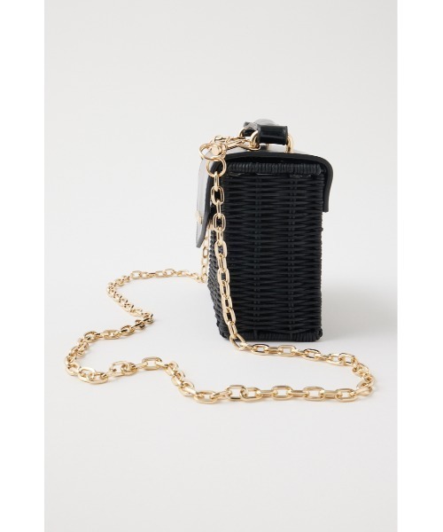 MOUSSY（マウジー）の「SQUARE BASKET バッグ（かごバッグ・レディース・ブラック/ベージュ・FREE）」の14枚目の写真