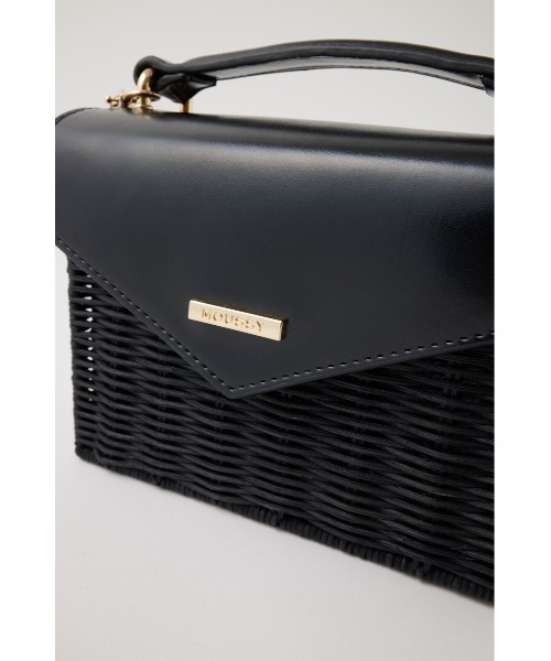 MOUSSY（マウジー）の「SQUARE BASKET バッグ（かごバッグ・レディース・ブラック/ベージュ・FREE）」の16枚目の写真