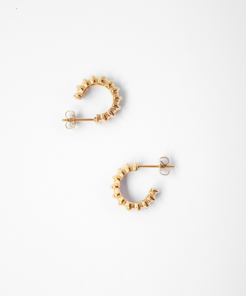 【TUWAKRIM】SUNハーフフープピアスM（ピアス（両耳用））｜TUWAKRIM（トゥワクリム）