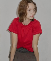 GIUNON | hem stitch t-shirt / ヘムステッチTシャツ(Tシャツ/カットソー)