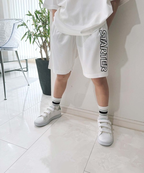 STARTER（スターター）の「STARTER スターター ドライメッシュハーフパンツ（その他パンツ・キッズ・ブラック/ブラック系その他/オフホワイト/イエロー/ネイビー/パープル/チャコール/ホワイト系その他・110cm/120cm/130cm/140cm/150cm/160cm）」の3枚目の写真