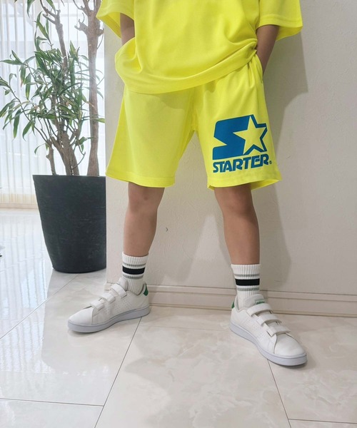 STARTER（スターター）の「STARTER スターター ドライメッシュハーフパンツ（その他パンツ・キッズ・ブラック/ブラック系その他/オフホワイト/イエロー/ネイビー/パープル/チャコール/ホワイト系その他・110cm/120cm/130cm/140cm/150cm/160cm）」の8枚目の写真
