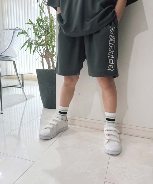 STARTER（スターター）の「STARTER スターター ドライメッシュハーフパンツ（その他パンツ・キッズ・ブラック/ブラック系その他/オフホワイト/イエロー/ネイビー/パープル/チャコール/ホワイト系その他・110cm/120cm/130cm/140cm/150cm/160cm）」の6枚目の写真