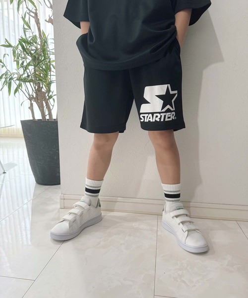 STARTER（スターター）の「STARTER スターター ドライメッシュハーフパンツ（その他パンツ・キッズ・ブラック/ブラック系その他/オフホワイト/イエロー/ネイビー/パープル/チャコール/ホワイト系その他・110cm/120cm/130cm/140cm/150cm/160cm）」の4枚目の写真