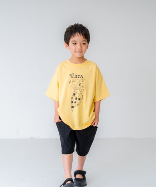 and D. petit main（アンドディープティマイン）の「アソートフードプリントTシャツ（Tシャツ/カットソー・キッズ・ピンク/ホワイト/イエロー/ネイビー・120cm/100cm/110cm/150cm/140cm/130cm）」の3枚目の写真