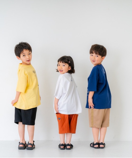 and D. petit main（アンドディープティマイン）の「アソートフードプリントTシャツ（Tシャツ/カットソー・キッズ・ピンク/ホワイト/イエロー/ネイビー・120cm/100cm/110cm/150cm/140cm/130cm）」の5枚目の写真