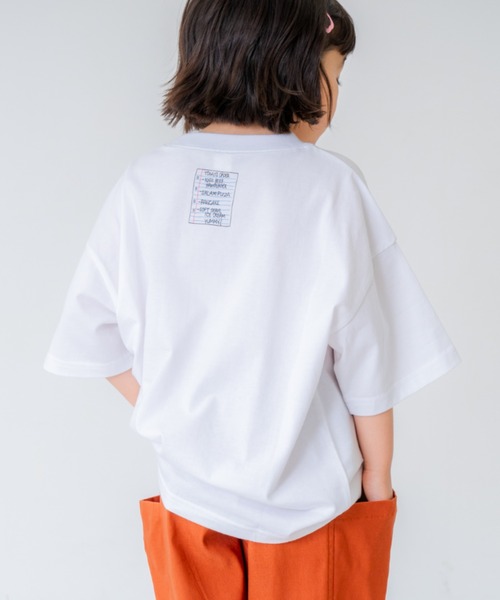 and D. petit main（アンドディープティマイン）の「アソートフードプリントTシャツ（Tシャツ/カットソー・キッズ・ピンク/ホワイト/イエロー/ネイビー・120cm/100cm/110cm/150cm/140cm/130cm）」の13枚目の写真