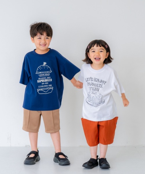 and D. petit main（アンドディープティマイン）の「アソートフードプリントTシャツ（Tシャツ/カットソー・キッズ・ピンク/ホワイト/イエロー/ネイビー・120cm/100cm/110cm/150cm/140cm/130cm）」の15枚目の写真