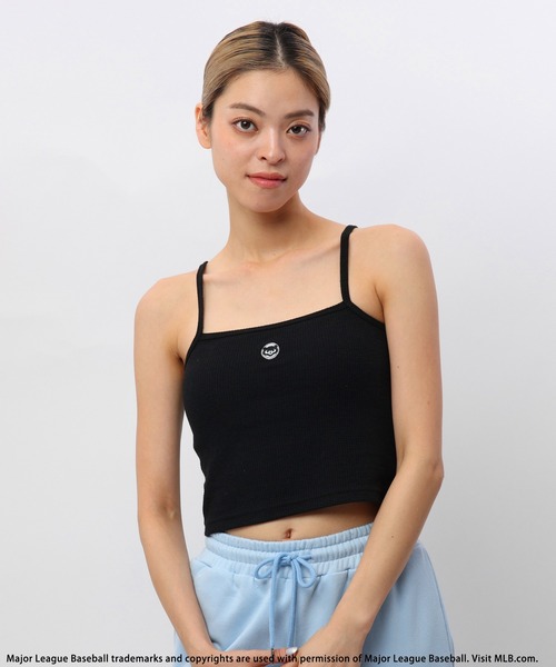 BACK TO THE FIELD（バック トゥー ザ フィールド）の「【MLB】カップ付きワンポイントロゴサーマルキャミソール（キャミソール・レディース・ホワイト/ブラック/ピンク/ブルー/グレー/カーキ/ネイビー/ブラック系/ブラック系1/ホワイト系/ホワイト系1・FREE）」の22枚目の写真