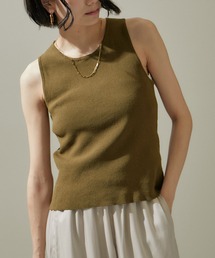 SALON adam et rope' | ドライシアーニットタンクトップ【アンサンブル対応】(タンクトップ)