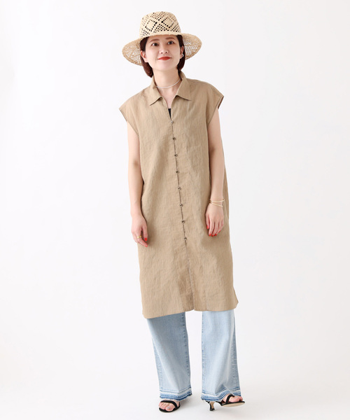 Spick & Span(スピックアンドスパン)の「ビスチェコンビチュニックシャツ(シャツ/ブラウス・レディース・ホワイト/ベージュ・FREE)」の16枚目の写真