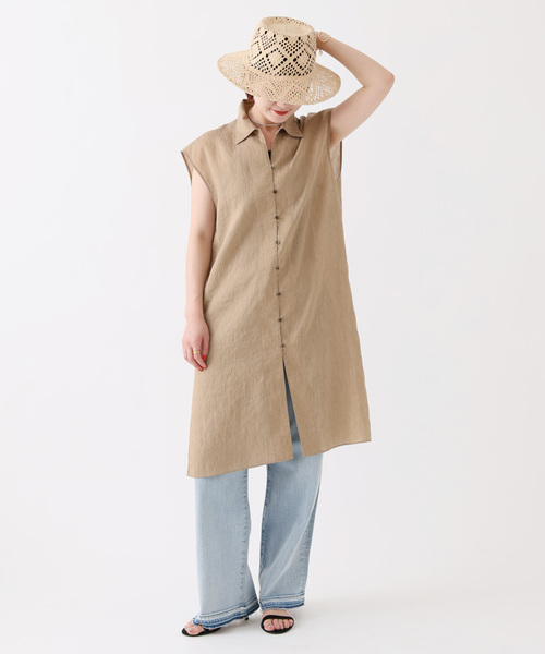 Spick & Span(スピックアンドスパン)の「ビスチェコンビチュニックシャツ(シャツ/ブラウス・レディース・ホワイト/ベージュ・FREE)」の17枚目の写真