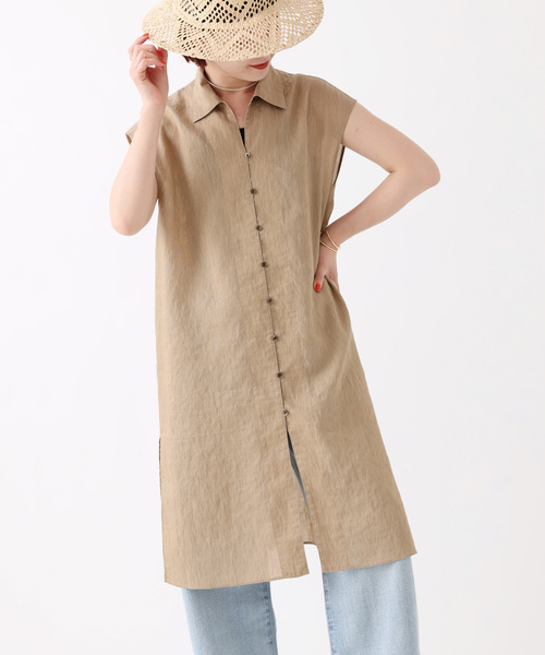 Spick & Span(スピックアンドスパン)の「ビスチェコンビチュニックシャツ(シャツ/ブラウス・レディース・ホワイト/ベージュ・FREE)」の20枚目の写真