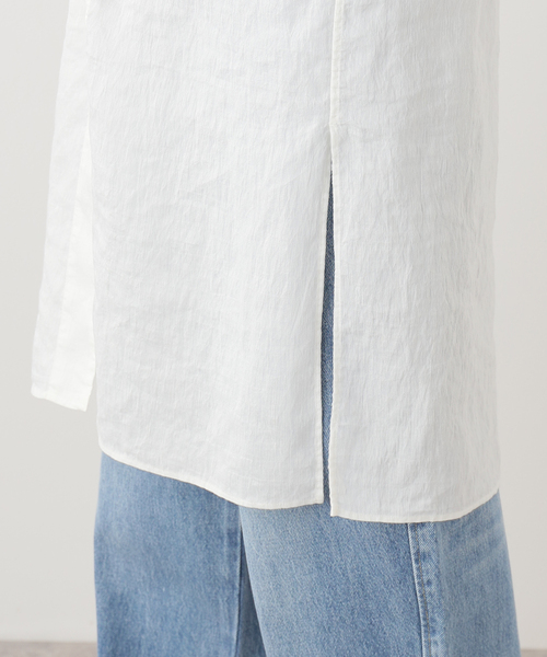 Spick & Span(スピックアンドスパン)の「ビスチェコンビチュニックシャツ(シャツ/ブラウス・レディース・ホワイト/ベージュ・FREE)」の4枚目の写真