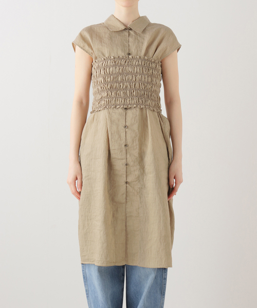 Spick & Span(スピックアンドスパン)の「ビスチェコンビチュニックシャツ(シャツ/ブラウス・レディース・ホワイト/ベージュ・FREE)」の10枚目の写真