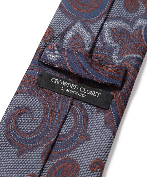 CROWDED CLOSET(クラウデッドクローゼット)の「配色ペイズリー柄ネクタイ(ネクタイ・メンズ・グレー/ターコイズブルー/ボルドー・FREE)」の6枚目の写真