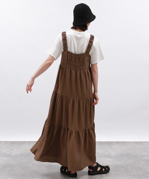 LAKOLE(ラコレ)の「肩フリルドビーワンピース / 126889(ワンピース・レディース・アイボリー/ブラック/ベージュ・MEDIUM/SMALL)」の20枚目の写真