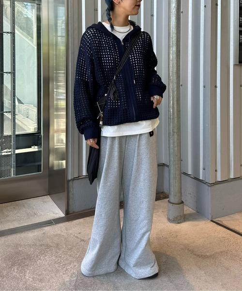 *関西送料込* Personsoul メッシュ パーカー ユニーク セール】【UNISEX/選べる着丈】メッシュフードZIPパーカー