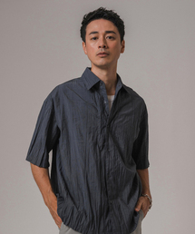 EDIFICE | クリンクル ローン オープンカラー半袖シャツ(シャツ/ブラウス)