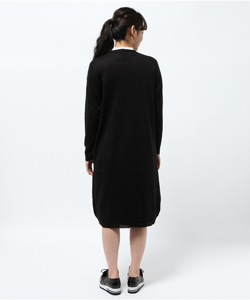 PUNYUS（プニュズ）の「ロングカーディガン（カーディガン/ボレロ・レディース・ダークグレー/ワイン/ブラック/カーキ・3/2/4/1）」の10枚目の写真