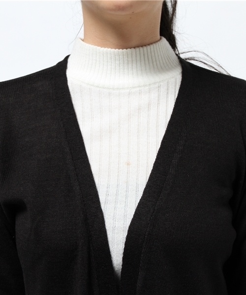 PUNYUS（プニュズ）の「ロングカーディガン（カーディガン/ボレロ・レディース・ダークグレー/ワイン/ブラック/カーキ・3/2/4/1）」の11枚目の写真