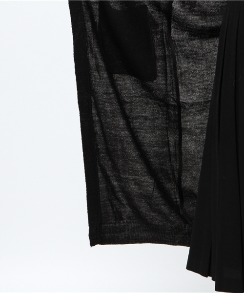 PUNYUS（プニュズ）の「ロングカーディガン（カーディガン/ボレロ・レディース・ダークグレー/ワイン/ブラック/カーキ・3/2/4/1）」の6枚目の写真