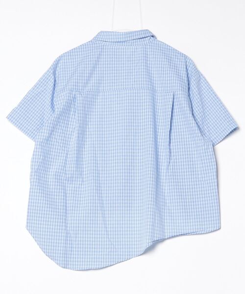 LYEON（リヨン）の「レースリボン刺繍チェックシャツ（シャツ/ブラウス・レディース・ブラック/ベージュ/ブルー・FREE）」の17枚目の写真