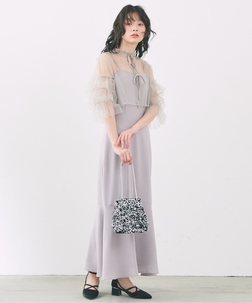 Cupid Heart(キューピッドハート)の「【Cupid Heart】結婚式用!巾着風スパンコールパーティーバッグ(ショルダーバッグ・レディース・グレー系その他/マルチ/シルバー/ブラック・MEDIUM)」の6枚目の写真