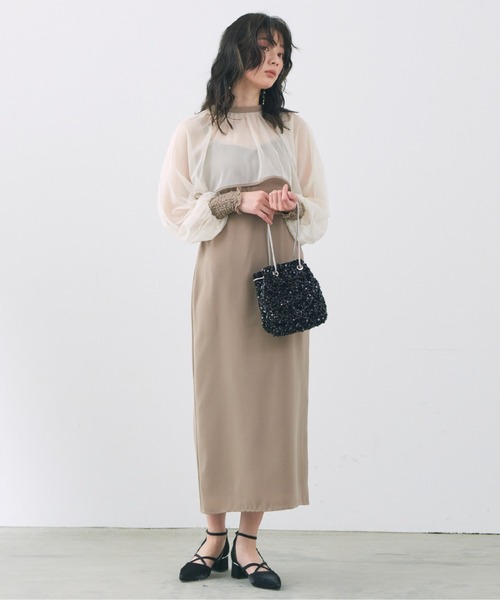 Cupid Heart(キューピッドハート)の「【Cupid Heart】結婚式用!巾着風スパンコールパーティーバッグ(ショルダーバッグ・レディース・グレー系その他/マルチ/シルバー/ブラック・MEDIUM)」の9枚目の写真