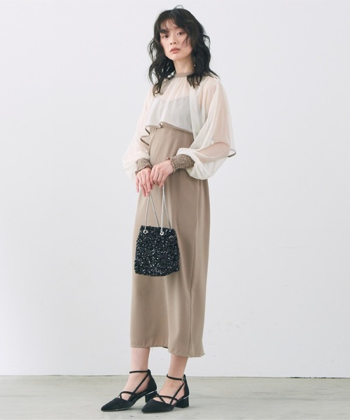 Cupid Heart(キューピッドハート)の「【Cupid Heart】結婚式用!巾着風スパンコールパーティーバッグ(ショルダーバッグ・レディース・グレー系その他/マルチ/シルバー/ブラック・MEDIUM)」の10枚目の写真