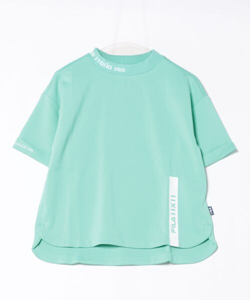 FILA GOLF(フィラゴルフ )の「【FILA GOLF/フィラゴルフ】レディース半袖モックネックシャツ ゴルフ(Tシャツ/カットソー・レディース・ホワイト/ブラック/グリーン/ベージュ・X-LARGE/LARGE/MEDIUM)」の4枚目の写真