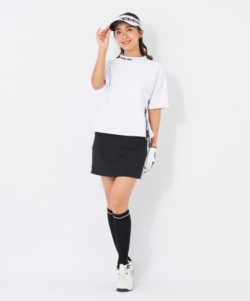 FILA GOLF(フィラゴルフ )の「【FILA GOLF/フィラゴルフ】レディース半袖モックネックシャツ ゴルフ(Tシャツ/カットソー・レディース・ホワイト/ブラック/グリーン/ベージュ・X-LARGE/LARGE/MEDIUM)」の7枚目の写真
