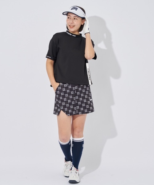 FILA GOLF(フィラゴルフ )の「【FILA GOLF/フィラゴルフ】レディース半袖モックネックシャツ ゴルフ(Tシャツ/カットソー・レディース・ホワイト/ブラック/グリーン/ベージュ・X-LARGE/LARGE/MEDIUM)」の18枚目の写真