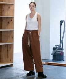 my beautiful landlet | 【my beautiful landlet】JACQUARD CHECK JERSEY WIDE EASY PANTS(その他パンツ)
