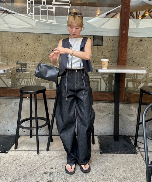 セットアップ可】コンフォートツイードリボンベスト（ベスト）｜feepur