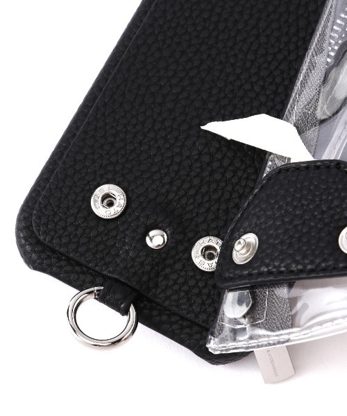  FLASH ajewエジューひも付き iPhone15 BLACK ajew/エジュー/〈ひも付き〉 iPhone15 | ROYAL FLASH（ロイヤル