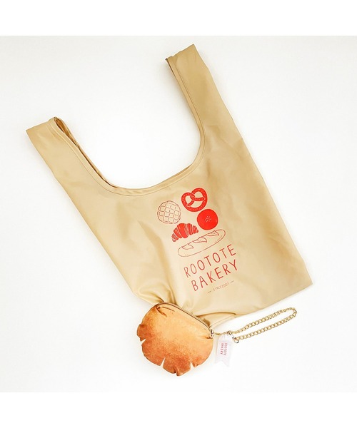 ROOTOTE(ルートート)の「企画デザイン2時×イラストレーター・つゆこ×ROOTOTE / ふかふかパンポーチ&ショッパー(エコバッグ/サブバッグ・レディース・その他1/その他5/その他2/その他3/その他4/その他6/その他7/その他8・FREE)」の3枚目の写真