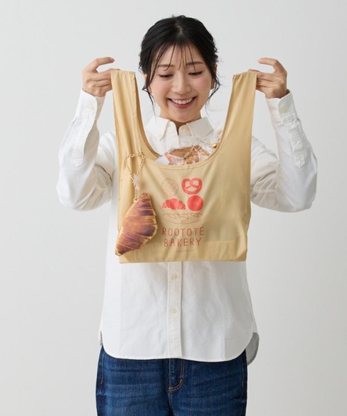 ROOTOTE(ルートート)の「企画デザイン2時×イラストレーター・つゆこ×ROOTOTE / ふかふかパンポーチ&ショッパー(エコバッグ/サブバッグ・レディース・その他1/その他5/その他2/その他3/その他4/その他6/その他7/その他8・FREE)」の1枚目の写真