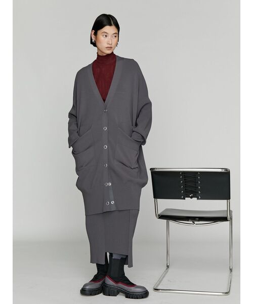 UN3D.（アンスリード）の「OVER CD / オーバーカーデ（カーディガン/ボレロ・レディース・グレー/ブラック/グリーン/ブラウン・FREE）」の16枚目の写真