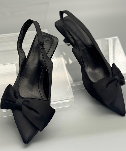 ANOTHER S（アナザーエス）の「リボン付きバックストラップミュール（サンダル・レディース・シルバー/ブラック・37/38/39）」の13枚目の写真