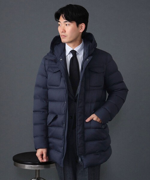 HERNO / 別注 4ポケット フーデッド ダウンコート（ダウンジャケット