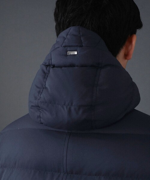 HERNO（ヘルノ）の「HERNO / 別注 4ポケット フーデッド ダウンコート（ダウンジャケット/コート・メンズ・ブラック/ネイビー・46/48/50/52）」の16枚目の写真