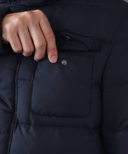 HERNO（ヘルノ）の「HERNO / 別注 4ポケット フーデッド ダウンコート（ダウンジャケット/コート・メンズ・ブラック/ネイビー・46/48/50/52）」の18枚目の写真