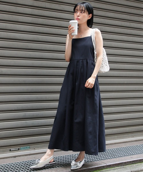 3.3 Field Trip （3.3フィールドトリップ）の「3.3 Field Trip／タックキャミロングワンピース（ワンピース・レディース・ホワイト/ブラック/ブルー・FREE）」の21枚目の写真